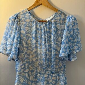 Floral Blue Women's Dress Size Small by ASTR The Label